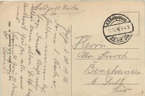 Blindgägner - Feldpost -271272