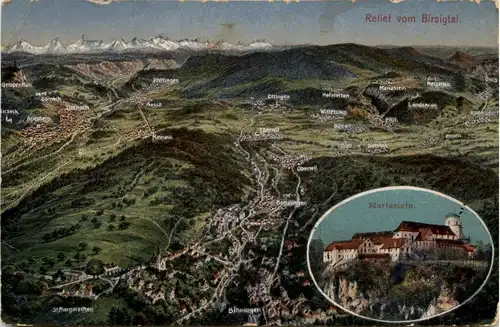 Relief vom Birsigtal - Bottmingen Binningen -232510