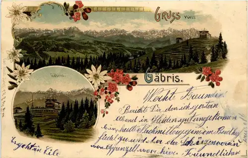 Gruss vom Gäbris - Litho -232536