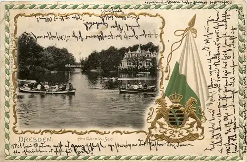 Dresden - Am Carola See - Litho -262066