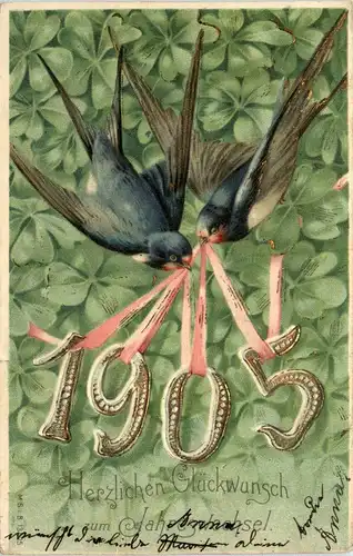 Neujahr - Jahreszahl 1905 -262182