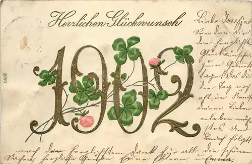 Neujahr - Jahreszahl 1902 -262202