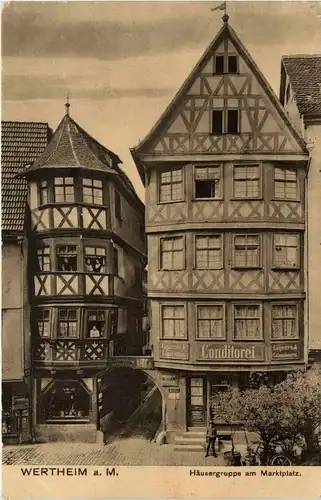 Wertheim - Häusergruppe am Marktplatz -263084