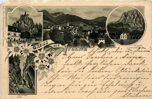 Gruss aus Aflenz - Lithoahn -262464