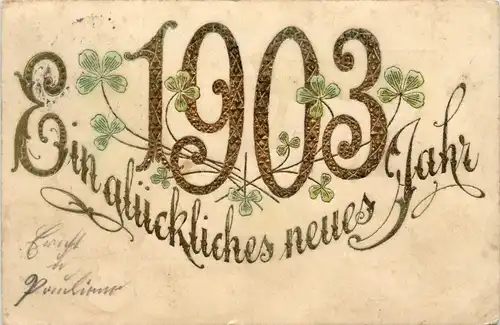 Neujahr - Jahreszahl 1903 -262198