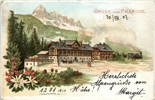 Gruss vom Präbichl - Litho -262466