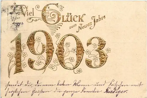 Neujahr - Jahreszahl 1903 -262196