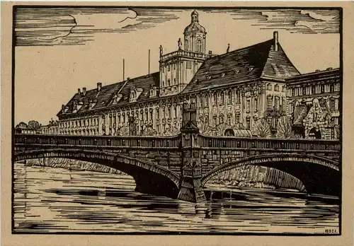 Breslau - Universität - Künstlerkarte Bodo Zimmermann -262482