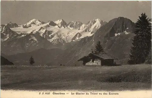 Chesieres - Le Glacier du Trient vu des Ecovets -272166