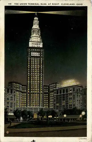 Cleveland - The Union Terminal Building at night -262730