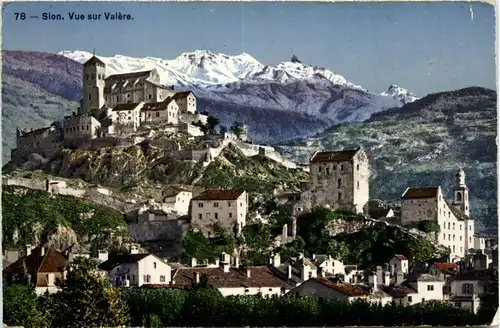 Sion - Vue sur Valere -272660