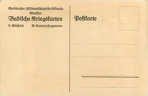 Badische Kriegskarten - Abschied -232022