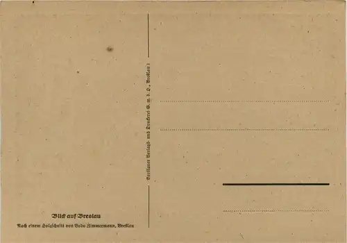 Breslau - Künstlerkarte Bodo Zimmermann -262490