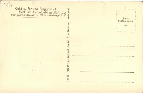 Berg Gasthof Fleckl im Fichtelgebirge -264216