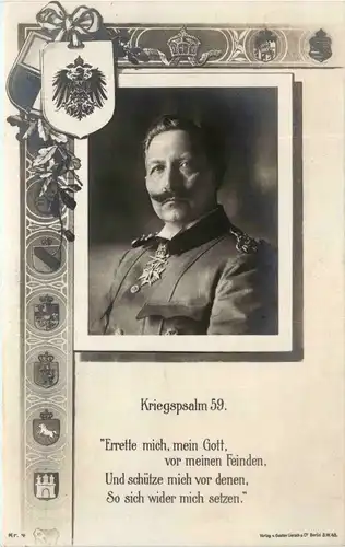 Kriegspsalm 59 - Kaiser Wilhelm II -264442