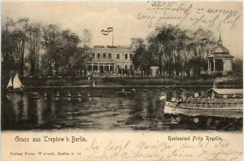 Gruss aus Treptow bei Berlin - Restaurant Fritz Regelin -264478
