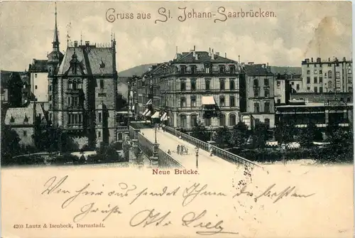 Gruss aus St. Johann-Saarbrücken - Neue Brücke -264028