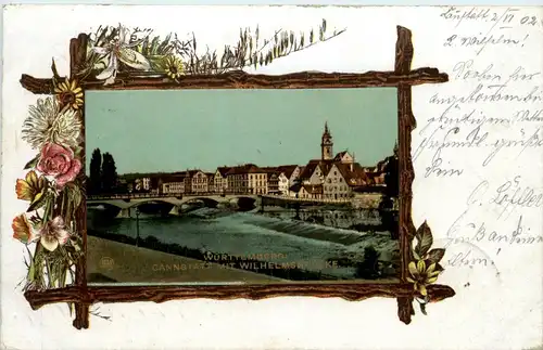 Cannstatt mit Wilhelmsbrücke -265372