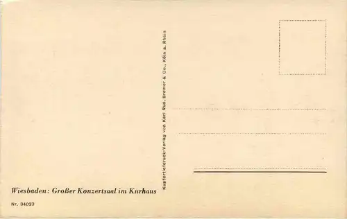 Wiesbaden - Grosser Konzertsaal im Kurhaus -264064