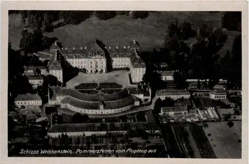 Pommersfelden - Schloss Weisenstein vom Flugzeug aus -263240