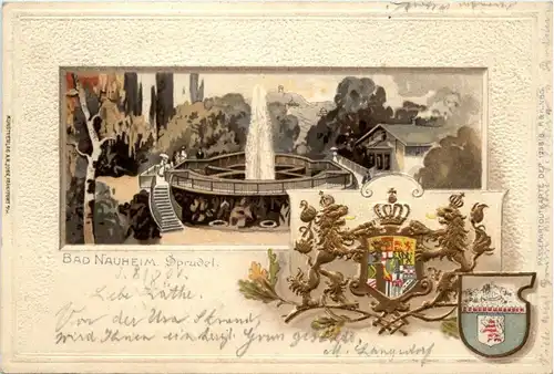 Bad Nauheim - Sprudel - Litho -264856