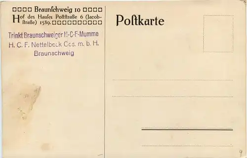 Braunschweig - Hof des Hauses Poststrasse 6 -264830