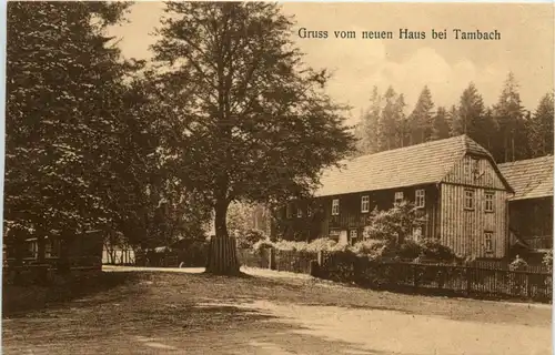 Gruss vom neuen Haus bei Tambach -281278