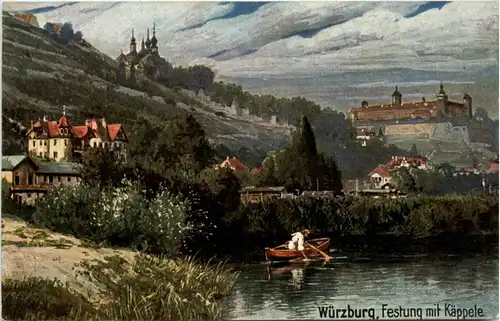 Würzburg - Festung mit Käppele -265342