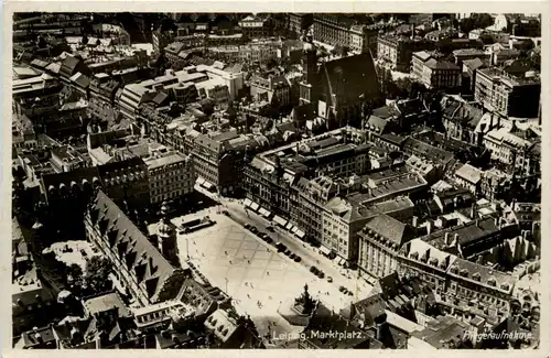 Leipzig - Marktplatz - Fliegeraufnahme -263968