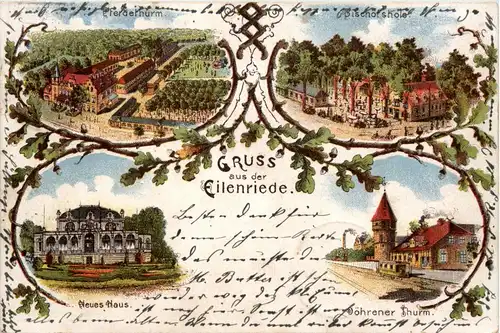 Hannover - Gruss aus der Eilenriede - Litho -265454