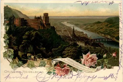 Gruss aus Heidelberg - Litho -265374