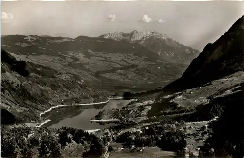 Blick von Tschorren obenher Brünig auf Lungernsee -274680