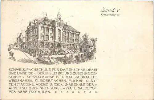 Zürich - Fachschule für Damenschneiderei -274724