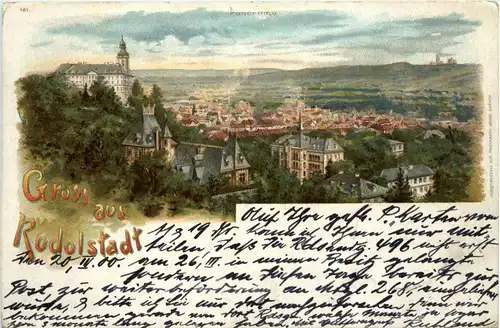 Gruss aus Rudolstadt - Litho -281280