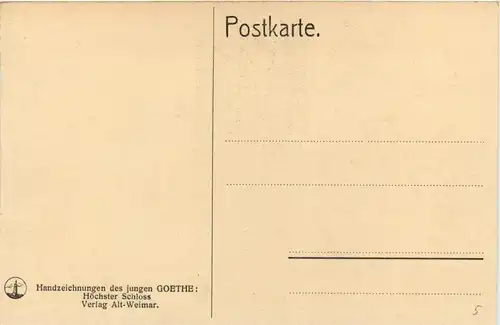 Handzeichnung des jungen Goethe -281402