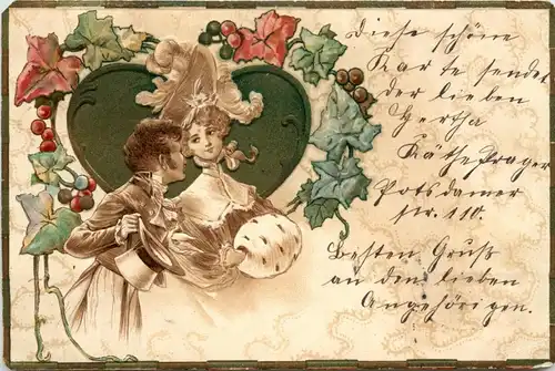 Litho Prägekarte -281530