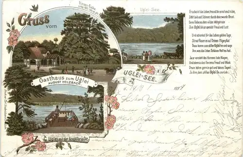 Gruss vom Gasthaus zum Uglei - Litho -281714