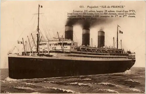 Paquebot Ile de France -281752