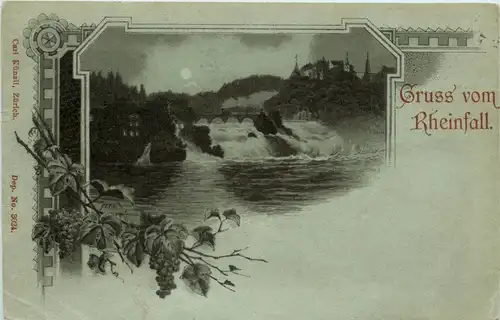 Gruss vom Rheinfall - Litho Verlag Künzli -276020