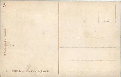 Port Said - Francis Joseph Street -283346