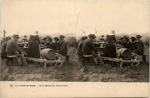 Les Luttes de Scaer - Stereokarte -282316