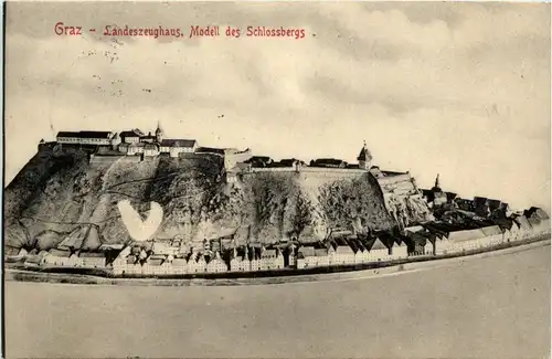 Graz/Steiermark - Graz, Landeszeughaus, Modell des Schlossbergs -315058