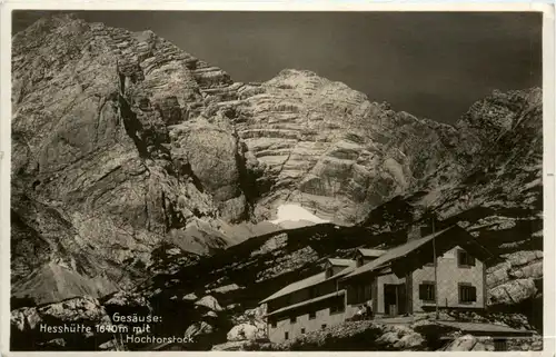 Gesäuse/Steiermark - Gesäuse, Hesshütte mit Hochtorstock -315086