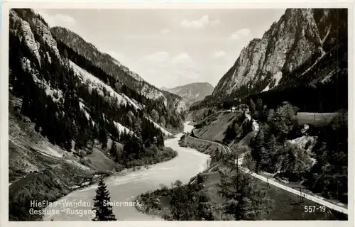 Gesäuse/Steiermark - Gesäuse, Hieflau. Wandau, Gesäuse-ausgang -315100