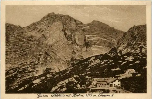 Gesäuse/Steiermark - Gesäuse, Hess-Hütte mit Hochtor -315496