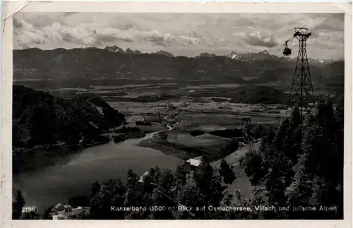 Villach, Kanzelbahn, Blick auf Ossiachersee und Julische Alpen -315576