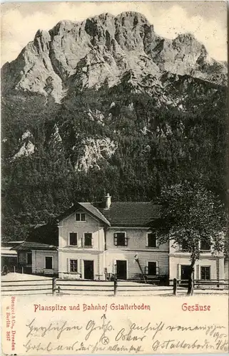 Gesäuse/Steiermark - Gesäuse, Planspitze und Bahnhof Gstatterboden -315826