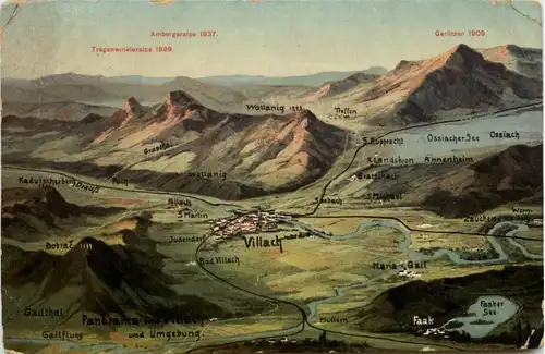 Villach/Kärnten - Villach, Panorama -315596