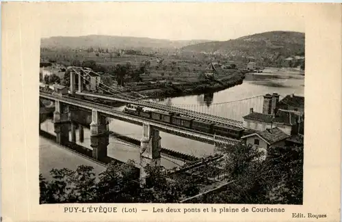 Puy L Eveque - Les deux ponts et la plaine de Courbenac -282266