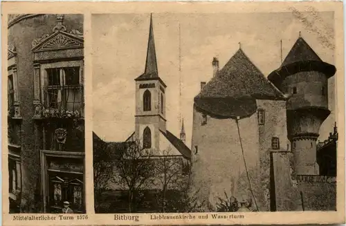 Bitburg - Liebfrauenkirche und Wasserturm -283188